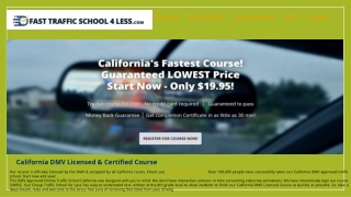 Clovis Ca Dmv Online Driving Course | Fasttrafficschool4less.com