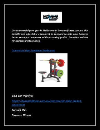 Shop Melbourne Commercial Gym Equipment