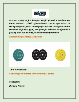 Browsing Best Bumper Weight Plates in Melbourne