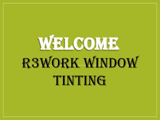 Best Commercial Window Tinting in Pickwick
