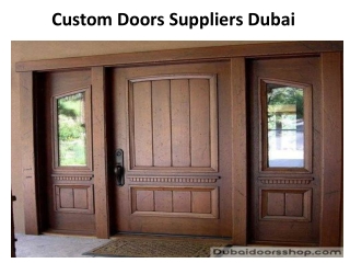 Custom Doors Suppliers-dubaidoorsshop