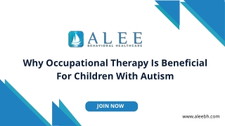 Why Occupational Therapy Is Beneficial For Children With Autism,