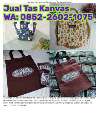 ౦85ᒿ-ᒿᏮ౦ᒿ-I౦ᜪ5 (WA) Jual Tas Kanvas Cowok Tas Kanvas Pria Bandung