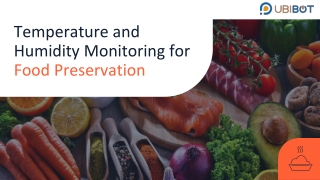 Temperature and Humidity Monitoring for Food Preservation - UbiBot