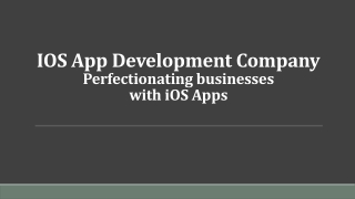 IOS App Development Company | IOS App Developer
