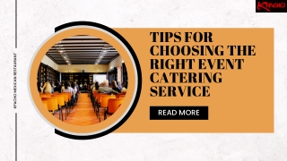 Tips for Choosing the Right Event Catering Service Provider