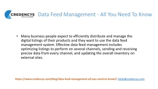Data Feed Management - All You Need To Know