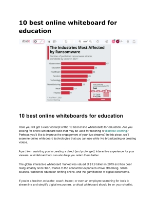 10 best online whiteboard for education - Google Docs