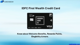 IDFC First Wealth Credit Card