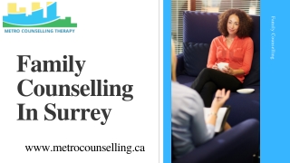 Family Counselling In Surrey