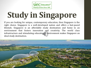 Study in Singapore