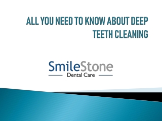 ALL YOU NEED TO KNOW ABOUT DEEP TEETH