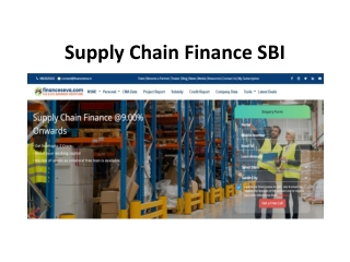 Supply Chain Finance SBI