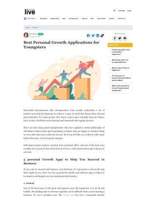 Best Personal Growth Applications for Youngsters