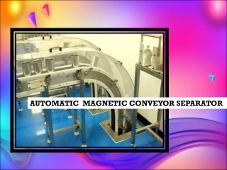 Automatic Magnetic Conveyor Separator,Chennai,Tamilnadu,India