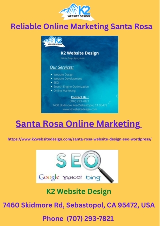 Reliable Online Marketing Santa Rosa