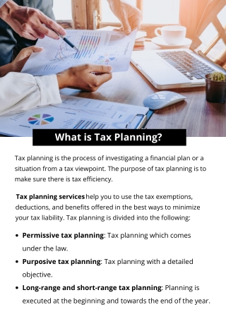 What is Tax Planning?