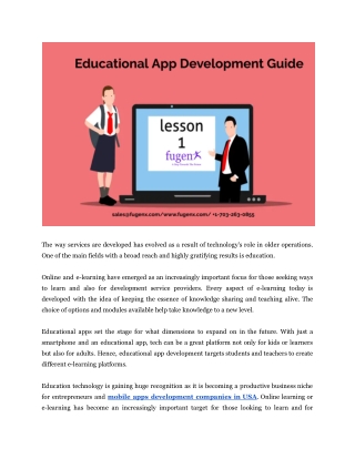 Educational App Development Guide