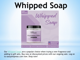 Whipped Soap