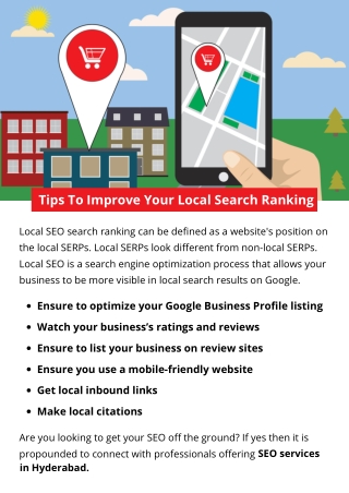 Tips to Improve Your Local Search Ranking