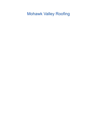 Mohawk Valley Roofing