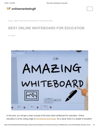 Best online whiteboard for education