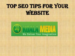Top SEO Tips for your website