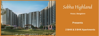 Sobha Highland Hosur Road Bangalore - E-Brochure