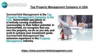 Top Property Management Company in USA