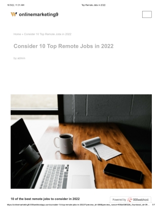 Top Remote Jobs in 2022