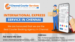 Best Courier Booking Service in Chennai