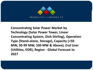 Concentrating Solar Power Market Development Opportunities Accelerate in 2027
