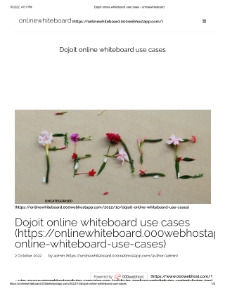 Dojoit online whiteboard use cases - onlinewhiteboard