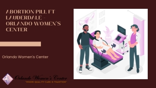 Abortion Pill Ft Lauderdale - Orlando Women's Center