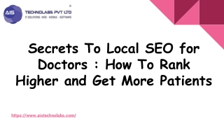 Secrets To Local SEO for Doctors _ How To Rank Higher and Get More Patients
