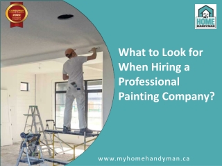 6 Things to Look for When Hiring a Professional Painting Company