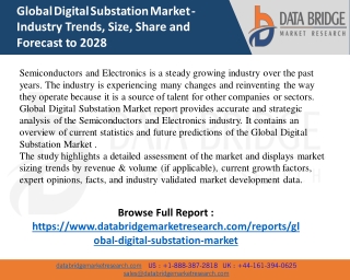 Global Digital Substation Market Applications, Products, Share, Growth, Insights