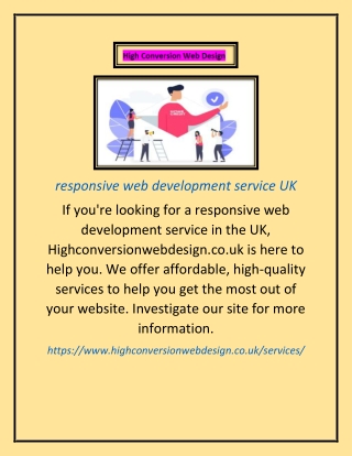 responsive web development service UK