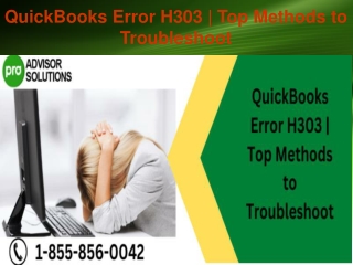 QuickBooks Error H303  Top Methods to Troubleshoot