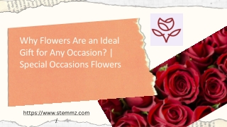 Why Flowers Are an Ideal Gift for Any Occasion   Special Occasions Flowers