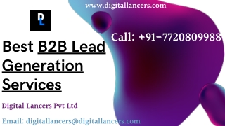 Best B2B Lead Generation Services