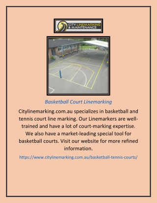 Basketball Court Linemarking