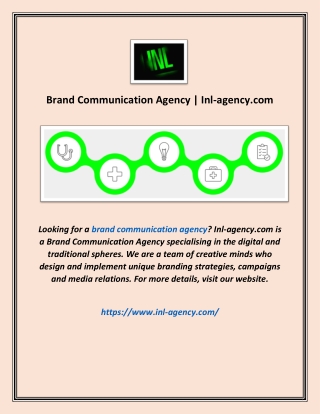 Brand Communication Agency | Inl-agency.com