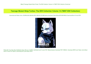 [Best!] Teenage Mutant Ninja Turtles The IDW Collection Volume 14 (TMNT IDW Collection) Download