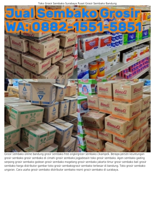 Ô88ᒿ.l55l.585l (WA) Grosir Sembako Wilayah Klaten Grosir Sembako Jember