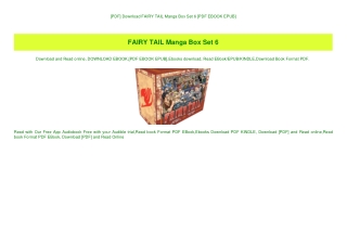 [PDF] Download FAIRY TAIL Manga Box Set 6 [PDF EBOOK EPUB]