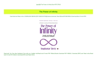 [epub]$$ The Power of infinity Book PDF EPUB