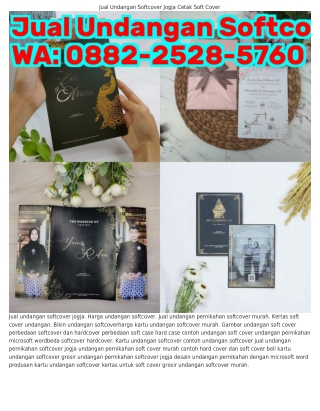 Ô882–2528–5ᜪϬÔ (WA) Cetak Undangan Softcover Softcopy Undangan Aqiqah