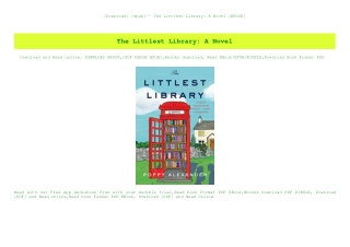 [Download] [epub]^^ The Littlest Library A Novel [EBOOK]