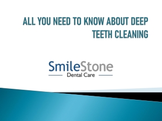 ALL YOU NEED TO KNOW ABOUT DEEP TEETH